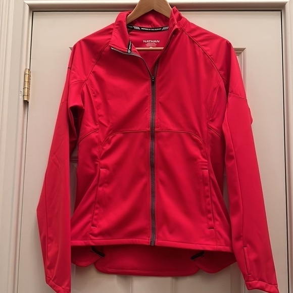 Nathan Sports Women’s Traverse Jacket in Red Lollipop SzS - Picture 7 of 14